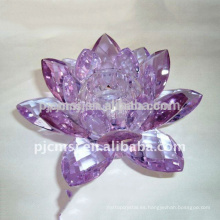Precio de fábrica Crystal Lavender Wedding Lotus para centros de mesa